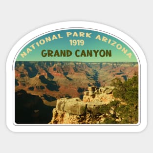 Grand Canyon Arizona map Grand Canyon photo Arizona tourism Sticker